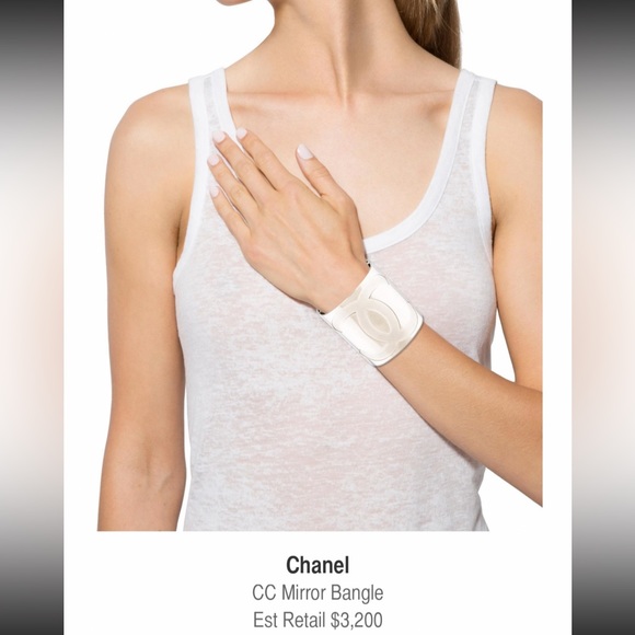 AUTHENTIC Chanel Sky Mirror Bangle - Picture 4 of 10